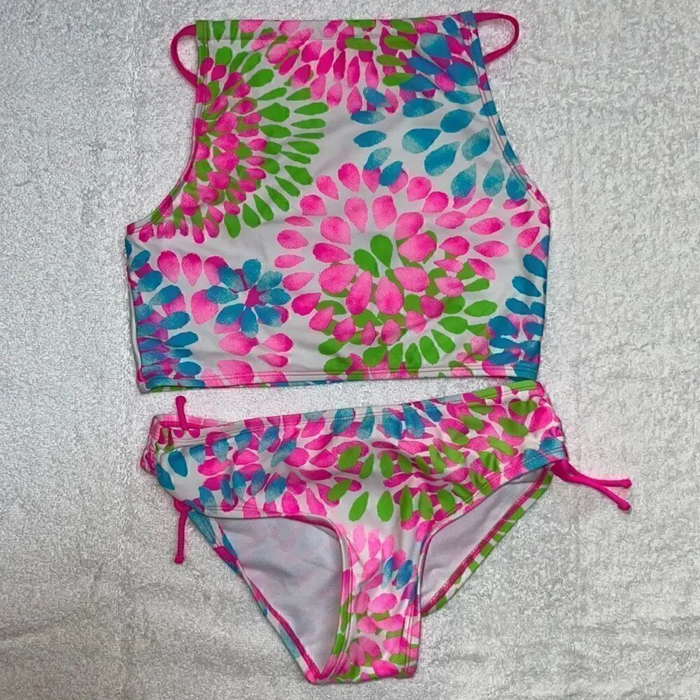 Kanu bikini. Size girls 12. Neon colors. Cute suit.